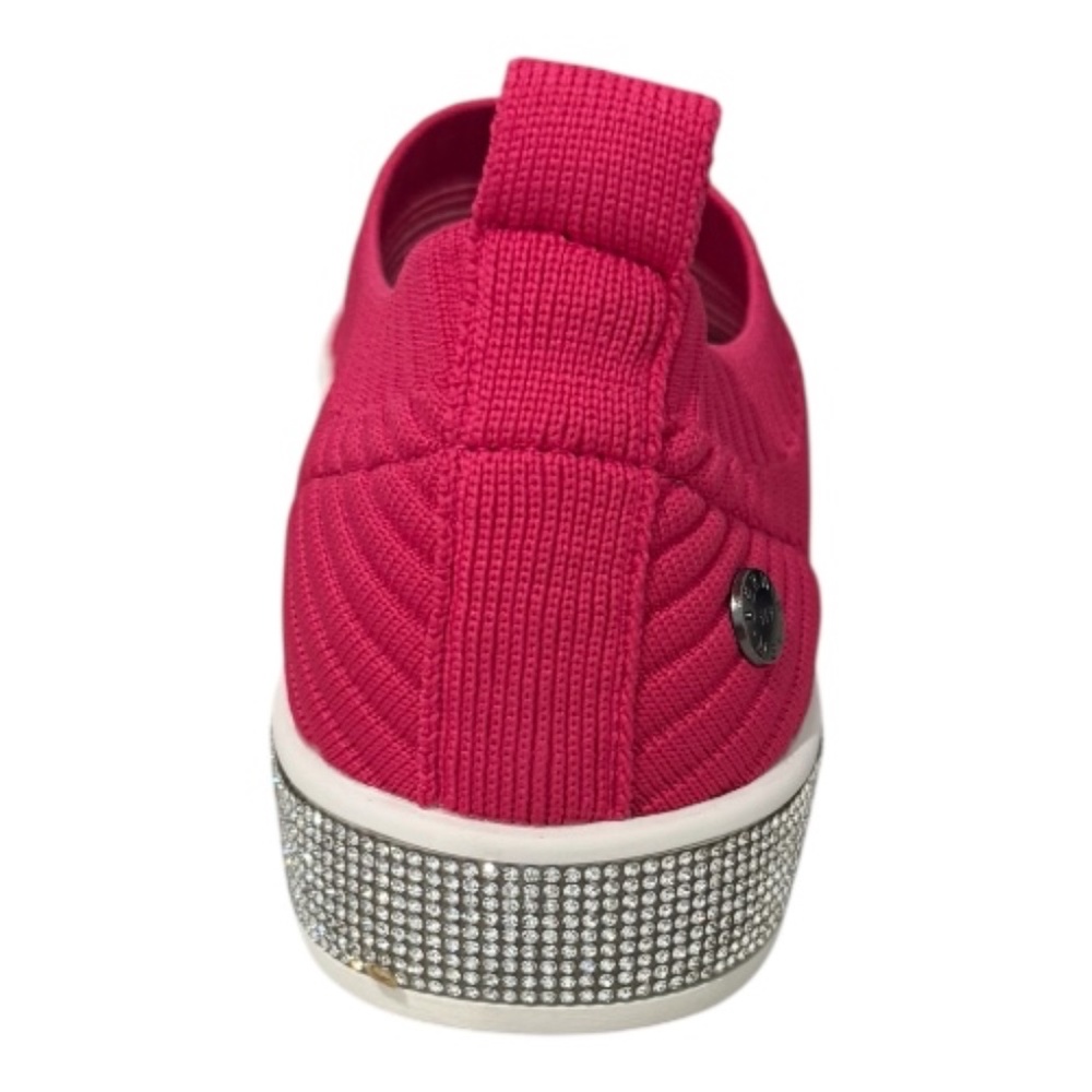 Bernie Mev Iris Slip-On Sneaker, Fuchsia, Rhinestone Sole, Comfort Knit - NWB - Picture 6 of 7